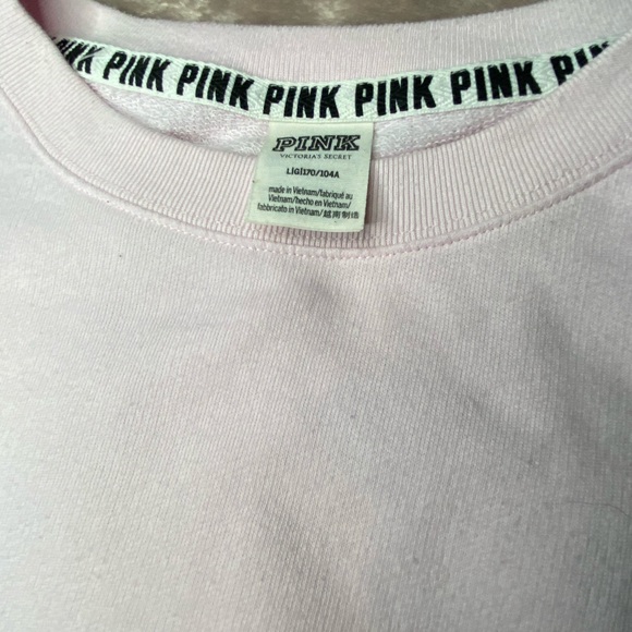 PINK long sleeve crop top - Picture 3 of 4